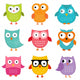 Owls Set Wall Decal