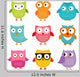 Owls Set Wall Decal