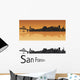 San Francisco Skyline Wall Decal