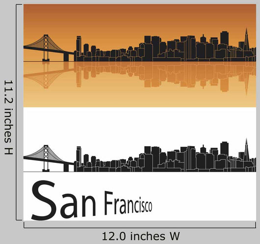 San Francisco Skyline Wall Decal