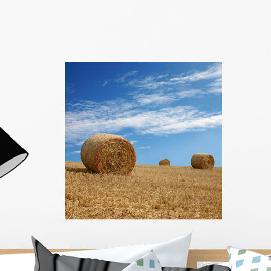 Straw Bales Wall Decal