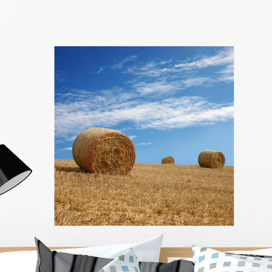Straw Bales Wall Decal