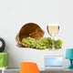 White Wine and Grapes Wall Decal