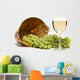 White Wine and Grapes Wall Decal