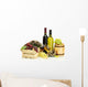 Barrel Bottles and Glasses Wall Decal