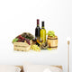Barrel Bottles and Glasses Wall Decal