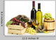 Barrel Bottles and Glasses Wall Decal