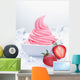 Frozen Strawberry Yogurt Wall Decal