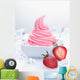 Frozen Strawberry Yogurt Wall Decal