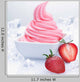 Frozen Strawberry Yogurt Wall Decal