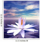 White Lotus Flower Reflected Wall Decal