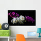Purple and White Orchid Wall Decal
