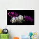 Purple and White Orchid Wall Decal