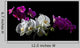 Purple and White Orchid Wall Decal