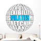 Pilates Word Sphere Wall Decal