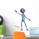 Friendly Alien Waving Wall Decal