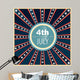 4th of july american independence day Wall Mural