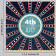 4th of july american independence day Wall Mural