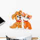 Cat and Dog Wall Decal