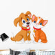 Cat and Dog Wall Decal