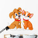 Cat and Dog Wall Decal