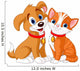 Cat and Dog Wall Decal