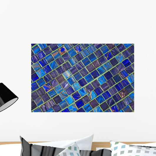 Image Blue Ceramic Tile Wall Decal