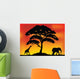 Safari Tree Silhouette Wall Decal