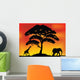 Safari Tree Silhouette Wall Decal