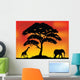 Safari Tree Silhouette Wall Decal