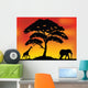 Safari Tree Silhouette Wall Decal