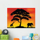 Safari Tree Silhouette Wall Decal