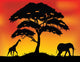 Safari Tree Silhouette Wall Decal