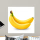 Two Bananas White Wall Decal