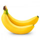 Two Bananas White Wall Decal