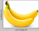 Two Bananas White Wall Decal