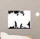 Family Activities Garden Silhouette Wall Decal