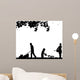 Family Activities Garden Silhouette Wall Decal