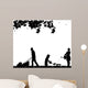 Family Activities Garden Silhouette Wall Decal
