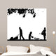 Family Activities Garden Silhouette Wall Decal