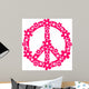 Flower Power Peace Signs Wall Decal