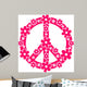 Flower Power Peace Signs Wall Decal