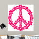 Flower Power Peace Signs Wall Decal