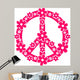 Flower Power Peace Signs Wall Decal