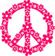 Flower Power Peace Signs Wall Decal