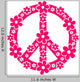 Flower Power Peace Signs Wall Decal