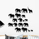 With Elephants Silhouettes Wall Decal