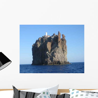 Eolie Il Faro Di Wall Decal shown on a wall