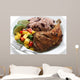 Jerk Chicken Plate Jamaican Wall Decal