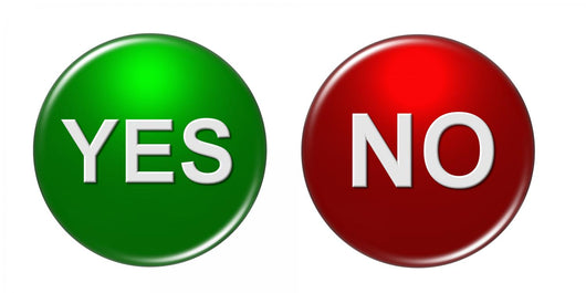 Buttons Yes-no Wall Decal
